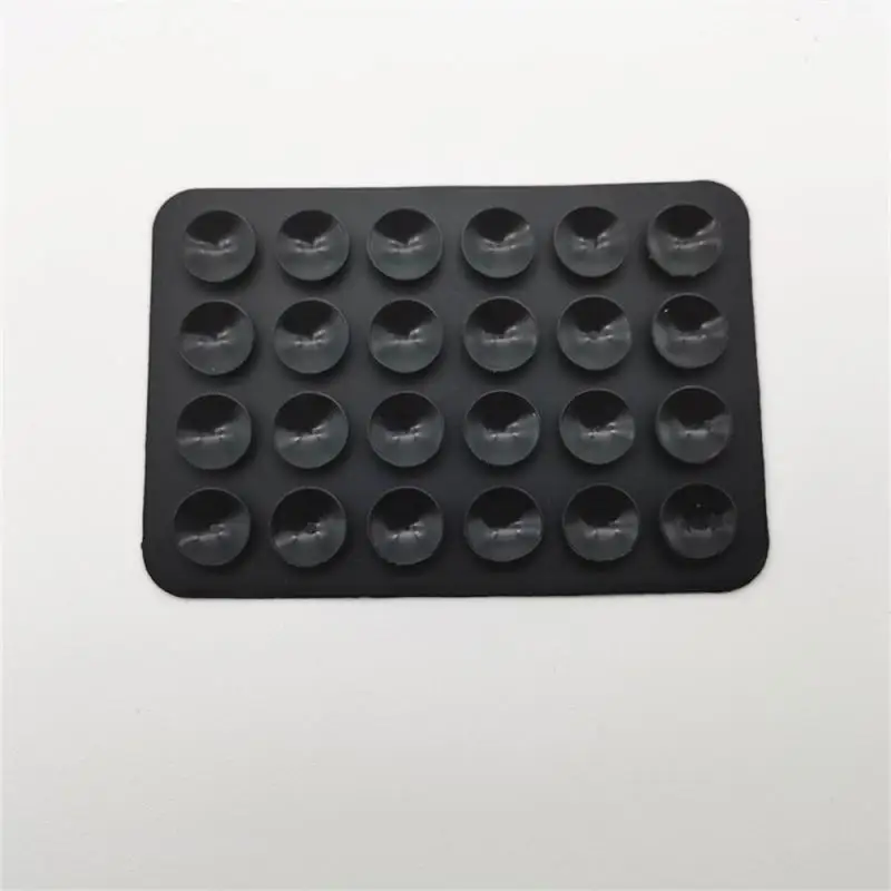 Self-adhesive Silicone Suction Cup Portable Design Mobile Phone Stickers Square Anti-skid Bracket Anti-slip 24 Suckers Silicone