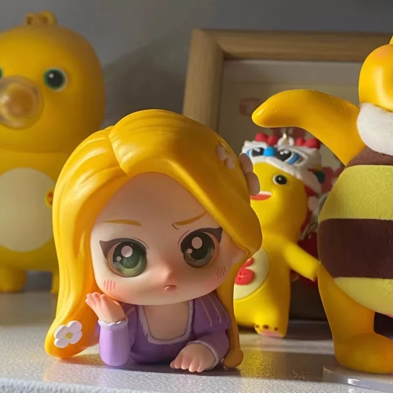 

Серия «Принцесса Диснея», послеобеденный перерыв, слепая коробка, Рапунцель, Золушка, Эльза, коллекция 8, стильная мультяшная фигурка, настольное украшение, игрушка