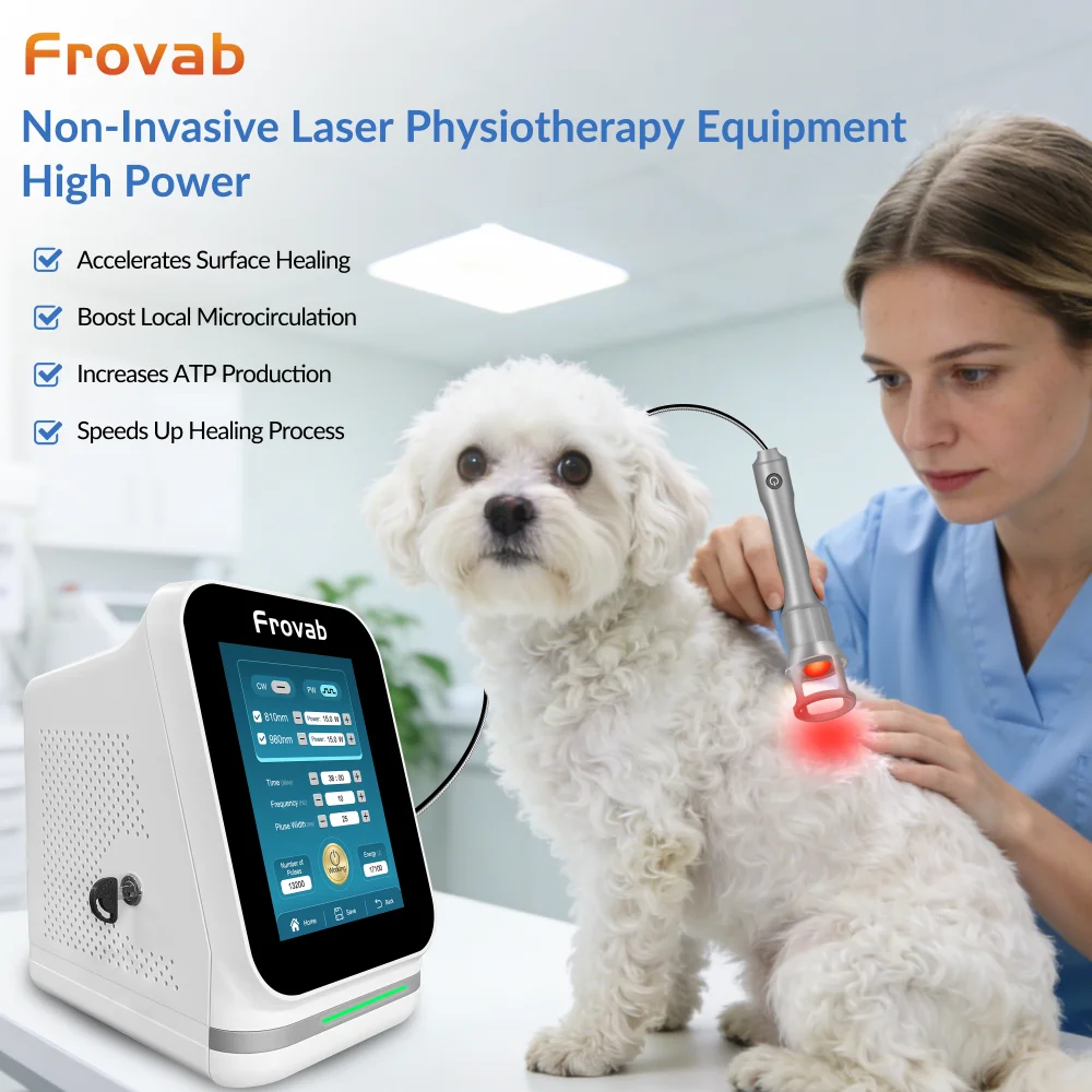 Frovab Professional Grade Clinic Physio Equipment 30W High Power Cold Laser Therapy Machine for Effective Treatment Neuropathy