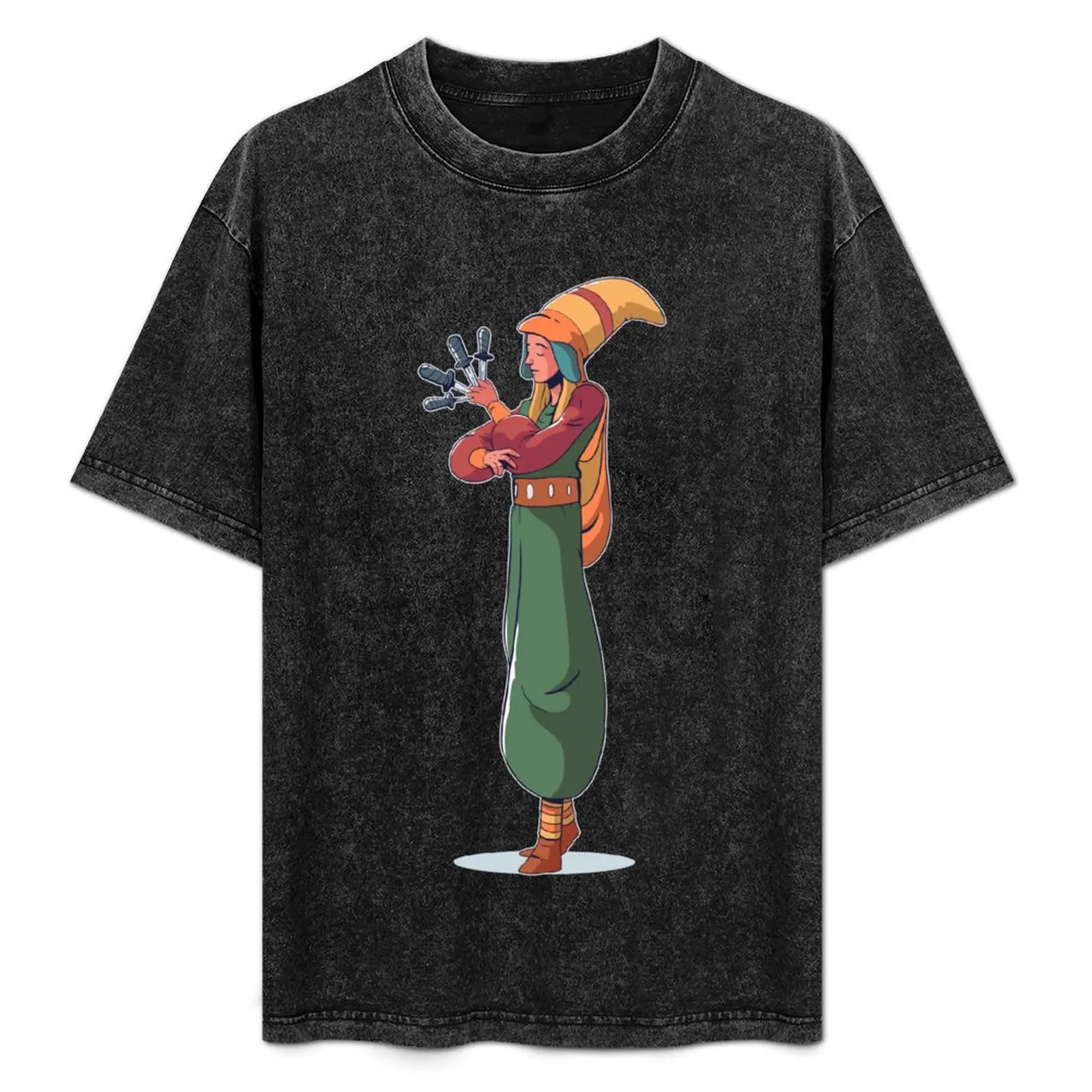 

Circus throwing knife. T-Shirt Work Duty Casual T-Shirt