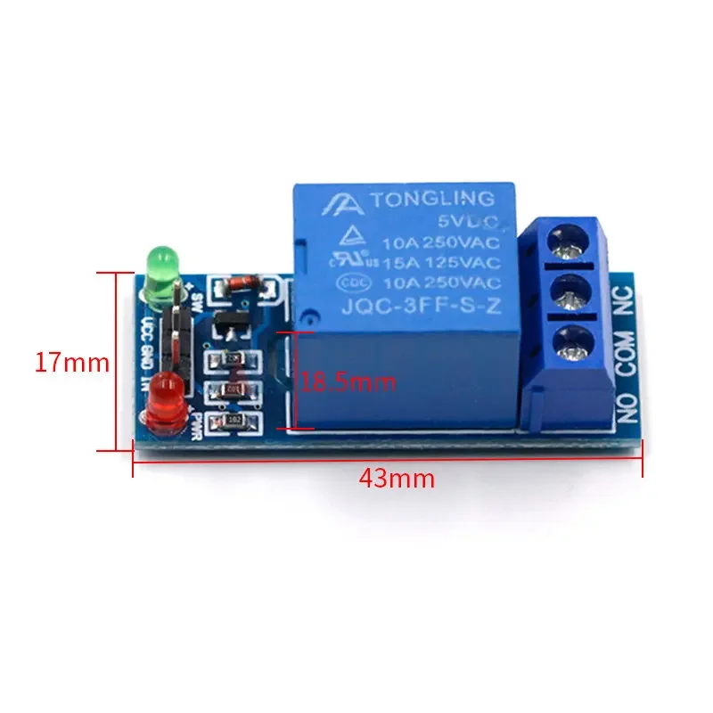 5V 1 One Channel Relay Module Low Level for SCM Household Appliance Control for arduino DIY Kit