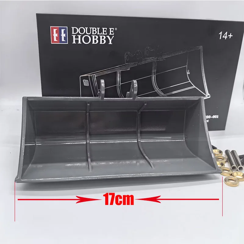 Double E 1:14 RC Excavator Wide Bucket, Upgrade Flat Tooth Cleaning Bucket For RC Digger Model DIY Modified Parts