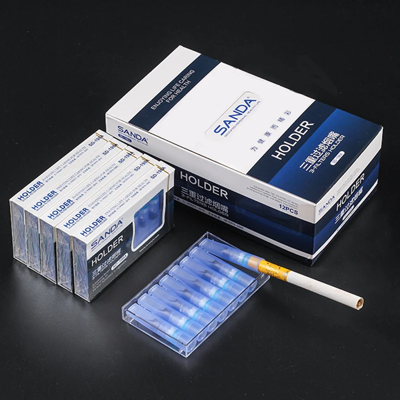 

Sanda disposable MINI Cigarette Filters - Cigarette Holder Bulk Economy Pack (96 filters Per Pack)smoking set SD-198A