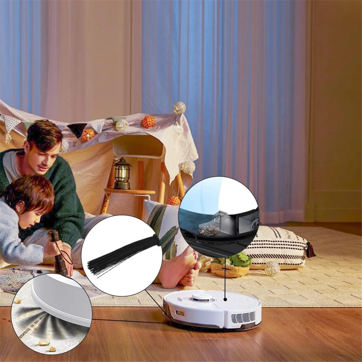 FZFZ S8 / S8 Plus/ S8 Pro 울트라 진공 청소기 부품용 액세서리 키트 메인 사이드 브러시 필터 걸레 패드 먼지 봉투