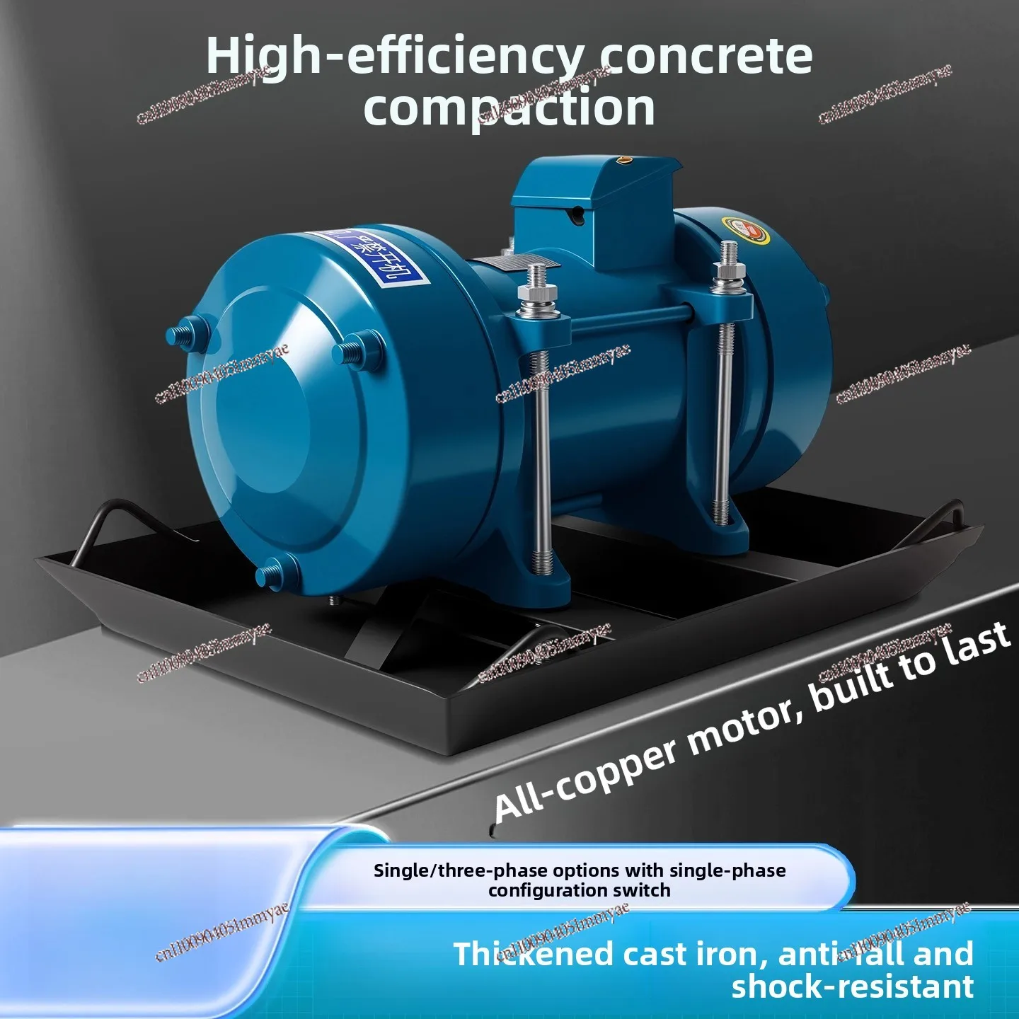 Cement concrete small flat vibrator 220v vibration pump attached type