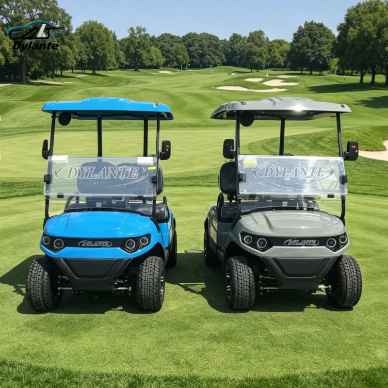 Dylante Popular Recreation Club Vehicles: 2-6 Seat Electric Golf Cart with Lifting and Off-Road Functions and 120AH Battery