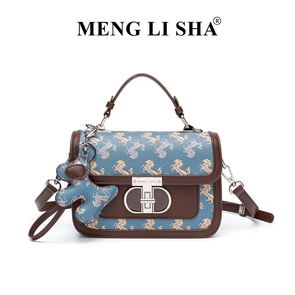 MENGLISHA New Limited Edition Handbag - Simple Dragon Scale Pattern Small Square Bag - Versatile Crossbody Bag for Any Occasion