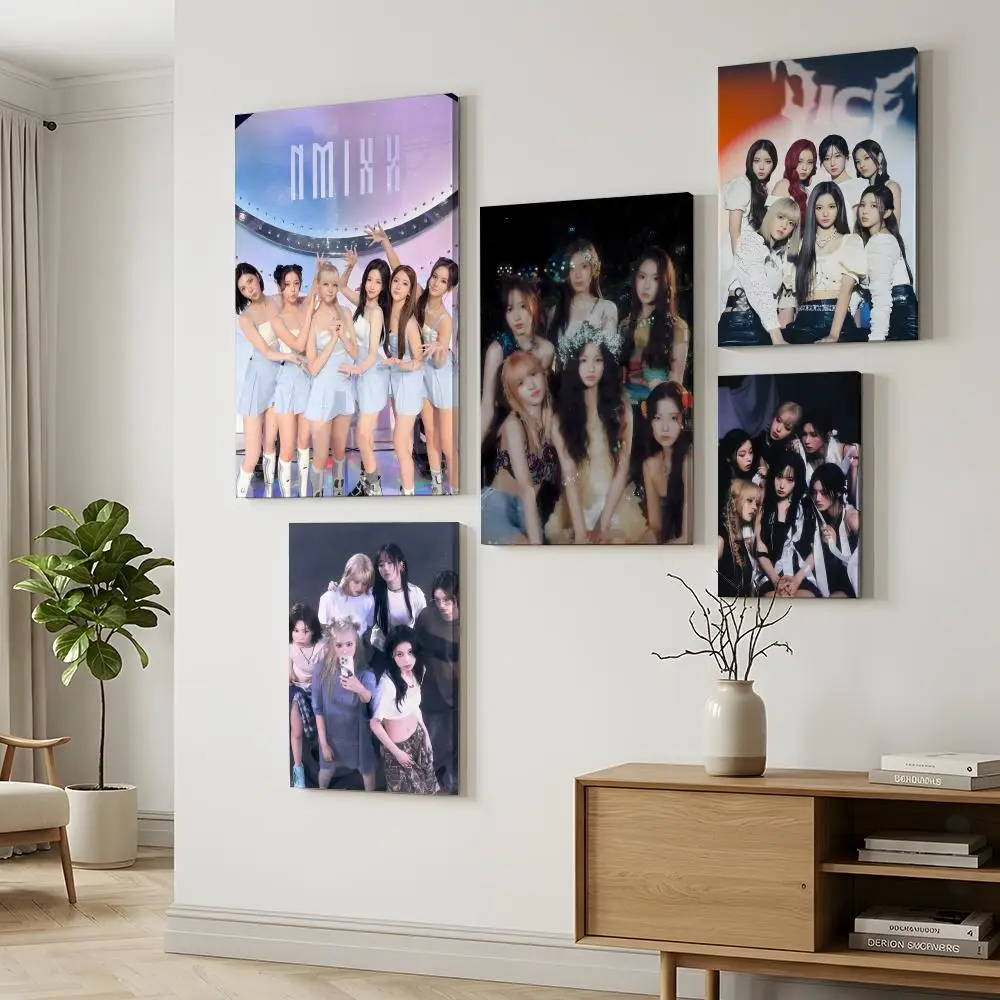 Korean Kpop Band N-NMIXX Poster Durable Painting Canvas Poster Wall Hanging Home Interior Decoration Art Mural Gift