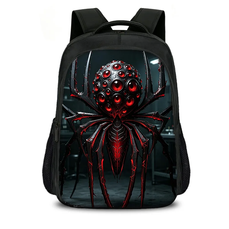 Spider Double Layered Backpack Child Fashion Student Knapsack Best Gift School Large Capacity Backpack Multi-function