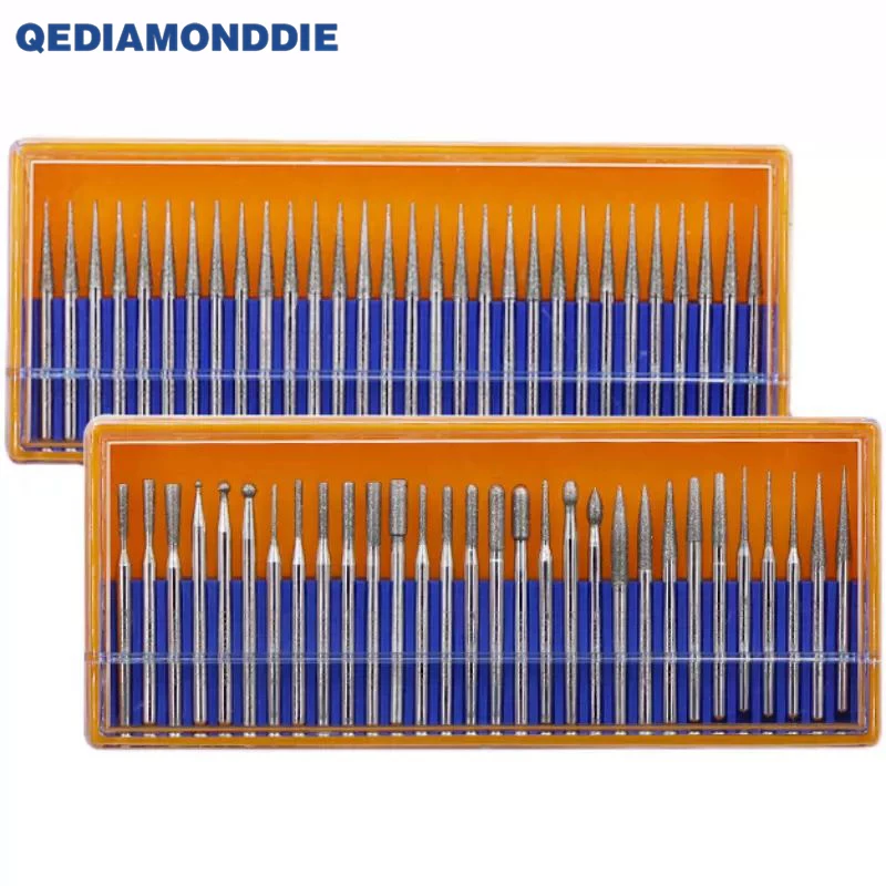 

Набор из 30 гальванических алмазных шлифовальных головок для пресс-форм/нефрита/драгоценных камней