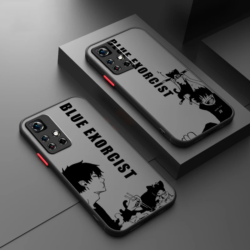 

Blue Exorcist Popular Anime Frosted Translucent For Redmi Note 13 12 12S 12T 11 11T 11E 10 10S 9 Pro Plus 5G Cover Phone Case