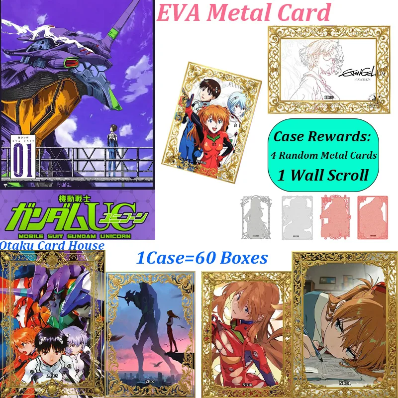 Neon Genesis Evangelion Anime Collection TCG Cards 2026 New EVA Metal Full Case Wholesale Card