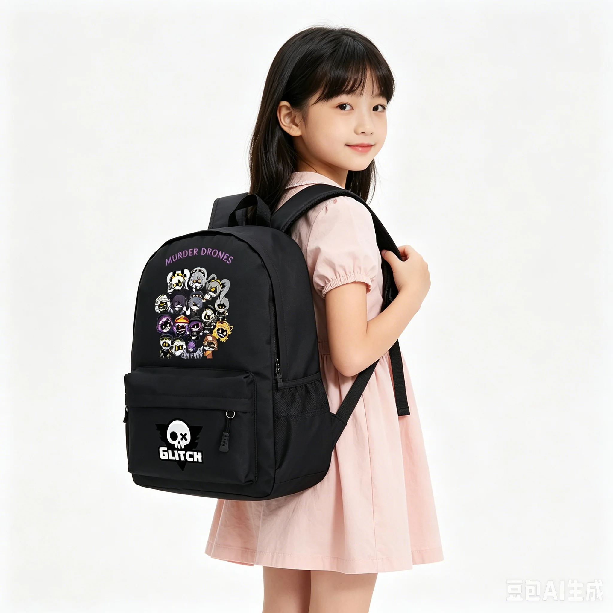 Mochila con estampado de Murder Drones, Mochila escolar para estudiantes con dibujos animados, Mochila para niñas, Mochila de moda para mujer, Mochila para ordenador portátil, Mochila de viaje al aire libre