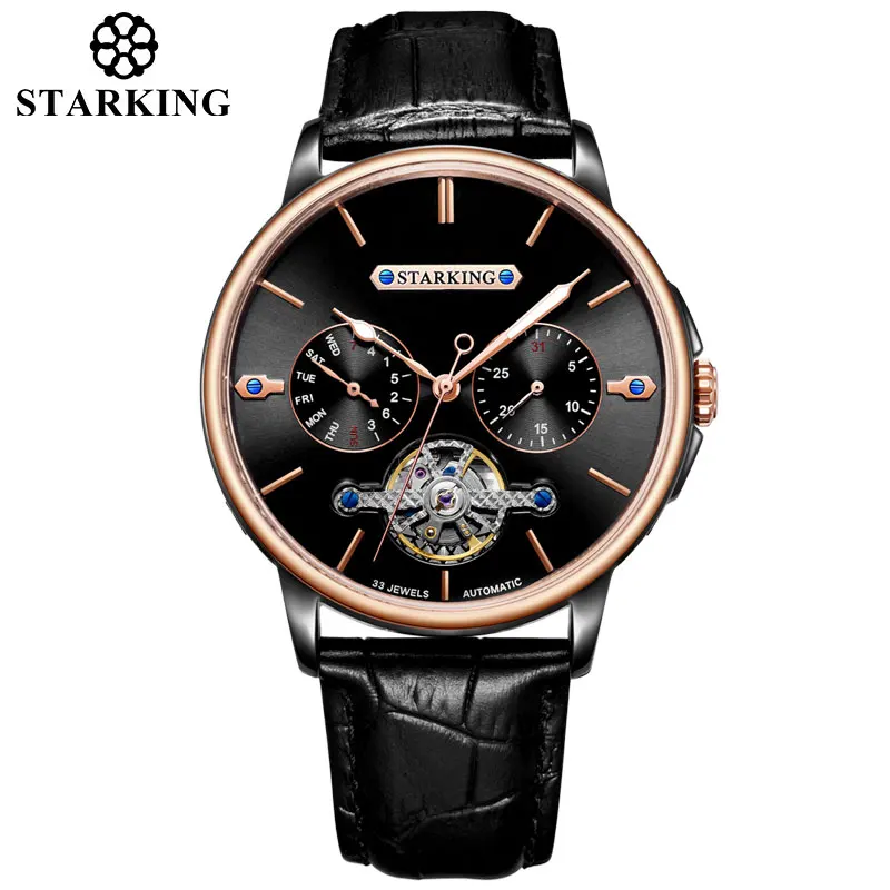 STARING Men's Quartz Watch Luxury Calendar Mineral Tempered Glass Watch Men's Waterproof Date Clock Men's Business Watch