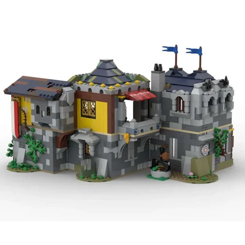 Moc Building Blocks Military Model The Knight's Retreat Technical Bricks DIY Assembly Construction Toys For Childr Holiday Gifts