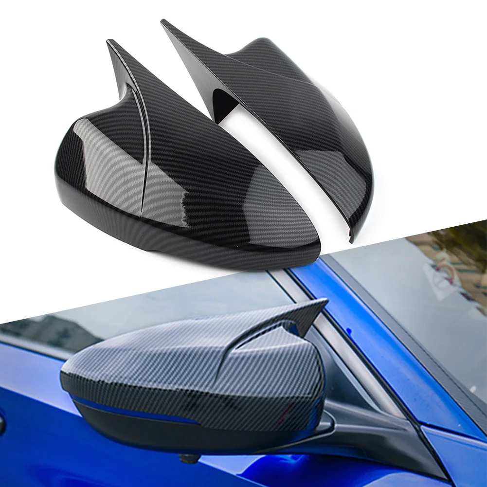 

Carbon Fiber ABS Car Rearview Side Mirrors Cap Cover Decorative Trim For Honda Accord Deluxe Version 2018 2019 2020