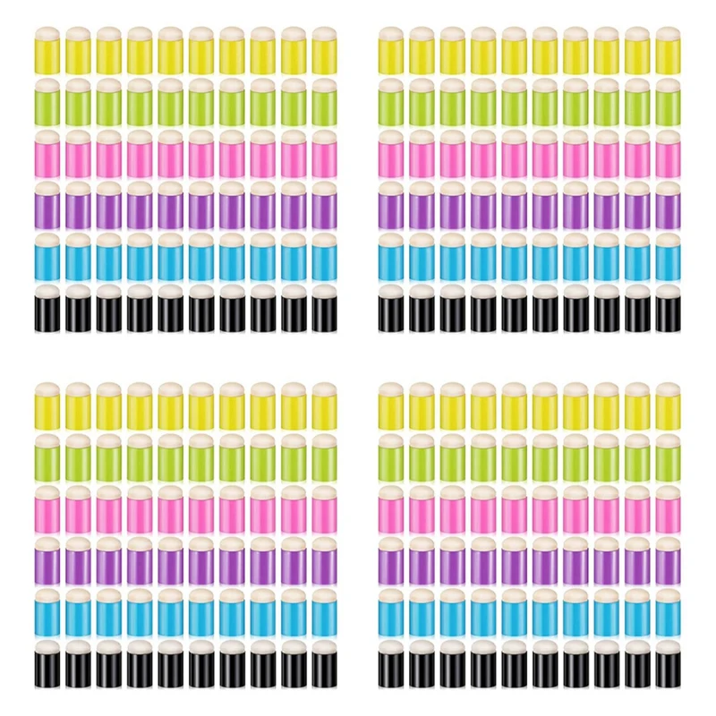 

Hot TTKK 240 Pieces Finger Sponge Daubers Finger Painting Sponge Craft Drawing Sponge Dauber Set For Painting Art Ink Crafts