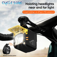 Bike Light Hoisting Headlights Rechargeable Bicycle Handlebar Front Lights MTB Road Cycling Headlight Powerbank Bike Accessories