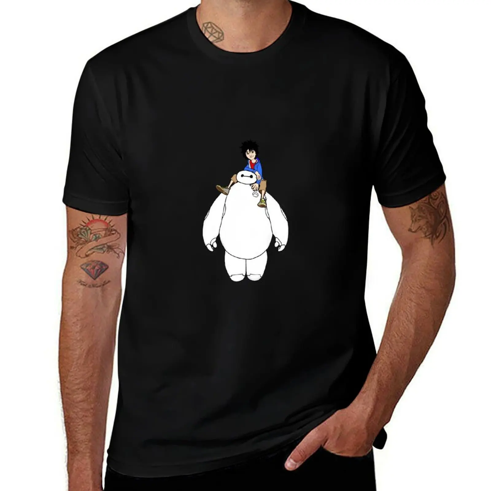 

Big Hero Six, Beimax and Hiro T-Shirt Big and Tall Solid Color T-Shirt