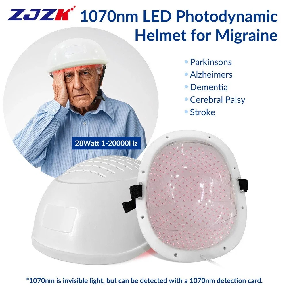 

Clinical Grade Infrared Therapy Helmet 1070nm Transcranial PBM 40Hz Neuromodulation Parkinson Dementia Relief Memory Improvement
