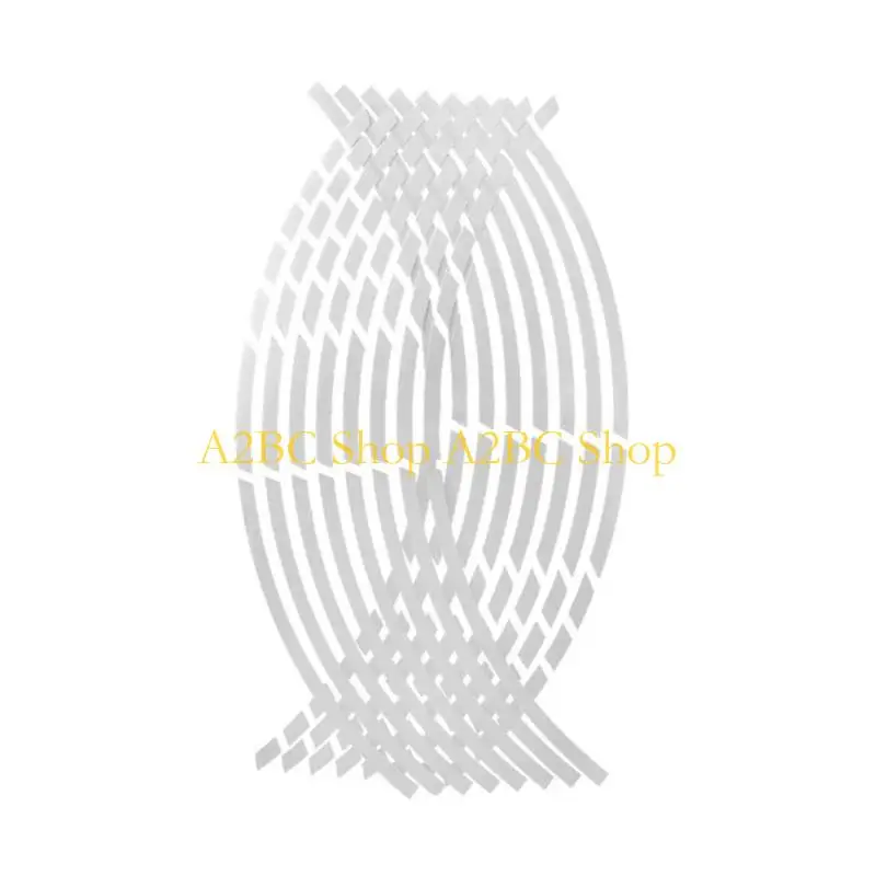 

A2BC Reflective Wheel Stripe Decal for 17-18'' Motorcycle Cycling Bike Night Safety Decoration Stripe Sticker