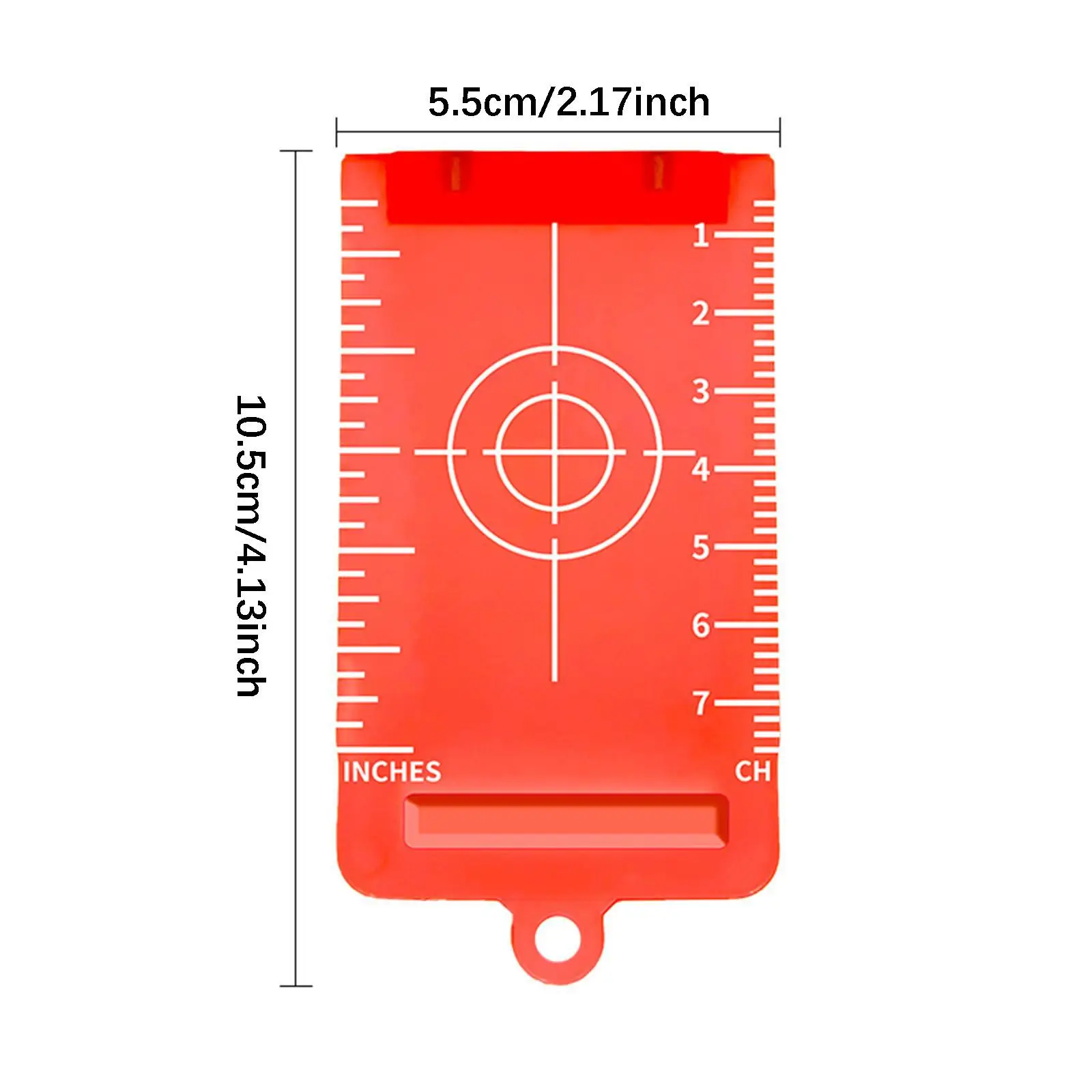 Lightweight Target Card Plate with Clear Metric Imperial Scales Professional Level Measuring Tool for Building Projects