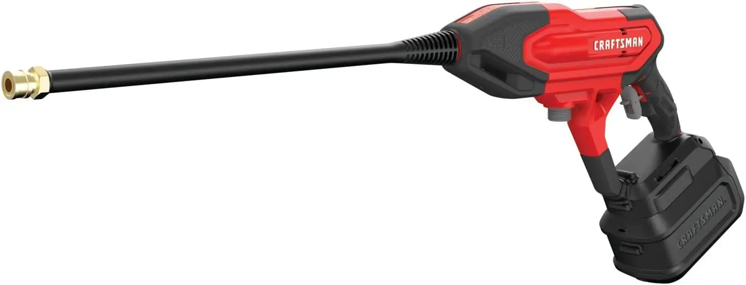 

V20 Cordless Pressure Washer Spray Gun, 350 Max PSI, with Extension, Soap Bottle, Battery and Charger Included (CMCPW350D1)