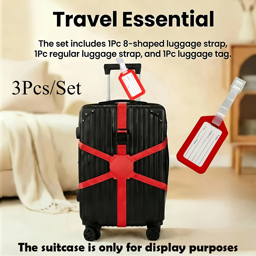 3-Piece Set (2 Luggage Straps - огляд і ціна Travel Accessories Designer