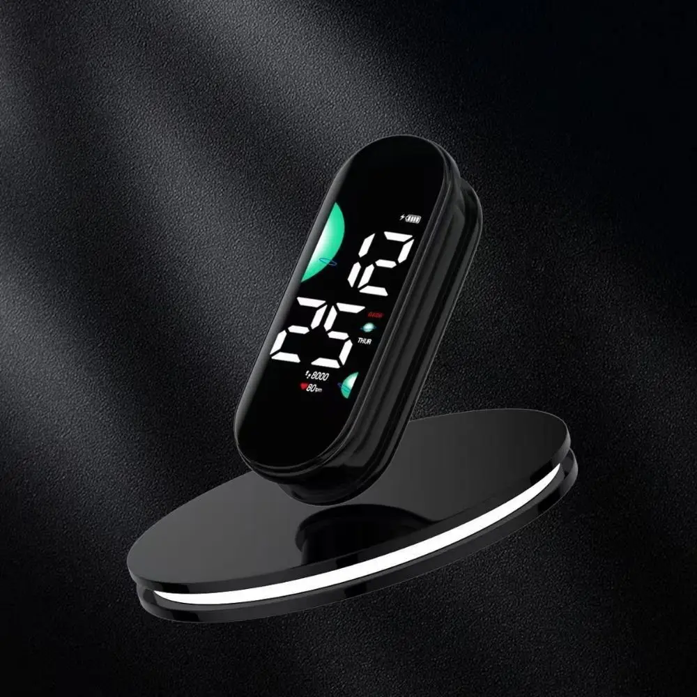 Fashionable Silent Electronic Hanging Watch Waterproof Digital Display School Clock Portable Small Pendant Keychain Watch Adults
