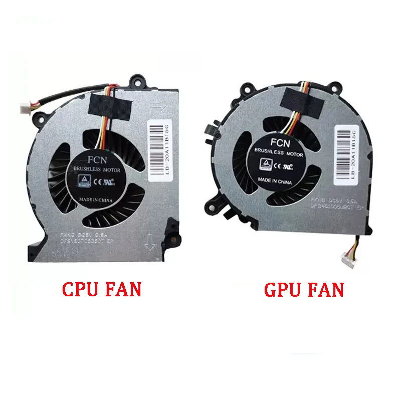 New Genuine Laptop Cooler CPU GPU Cooling Fan For Hasee TX6-CU5DA/CT5DT/CT5DA/CT5A1/CT3A1