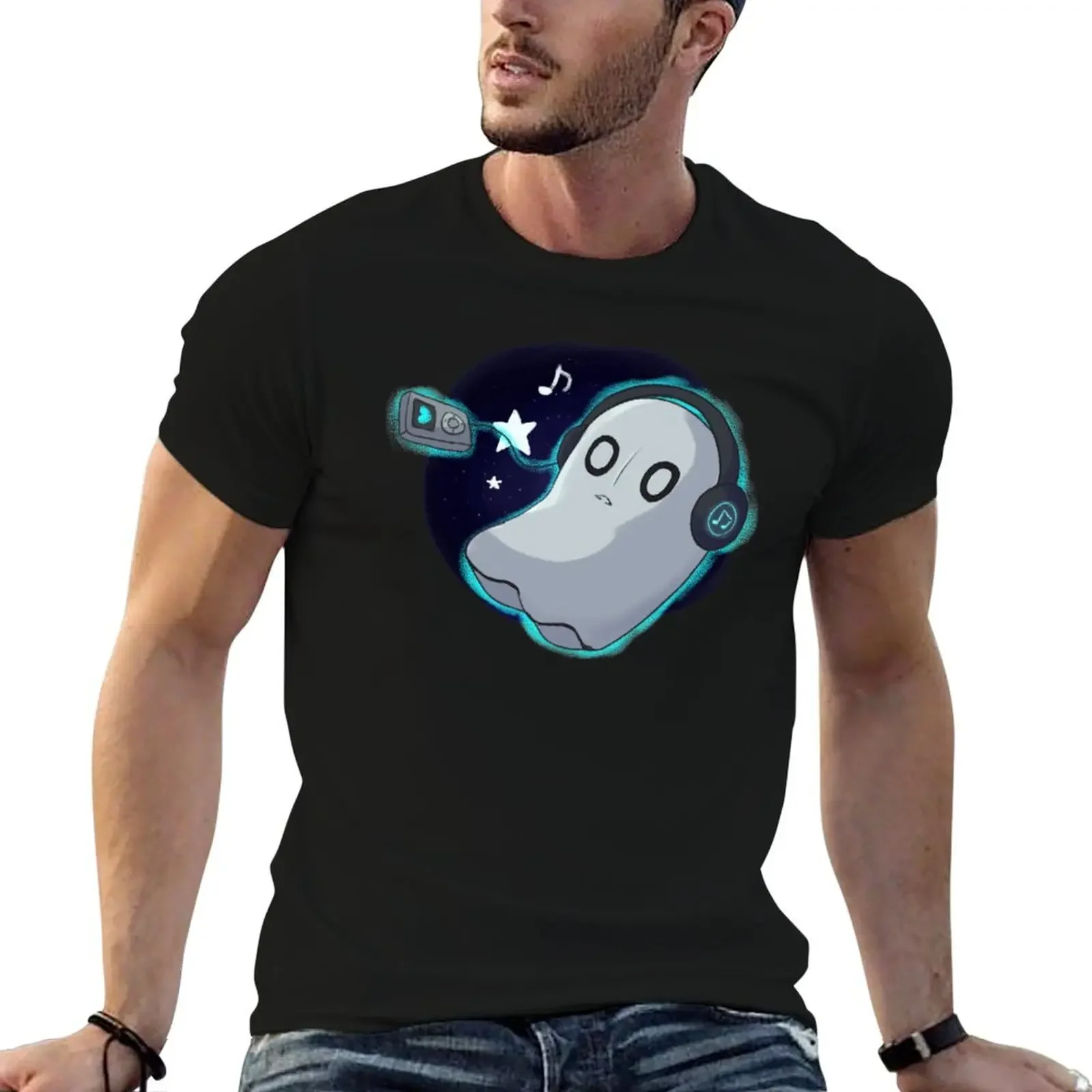 

Undertale-Napstablook T-Shirt custom t shirt Clothing vintage clothes shirts graphic tee mens t shirts top quality