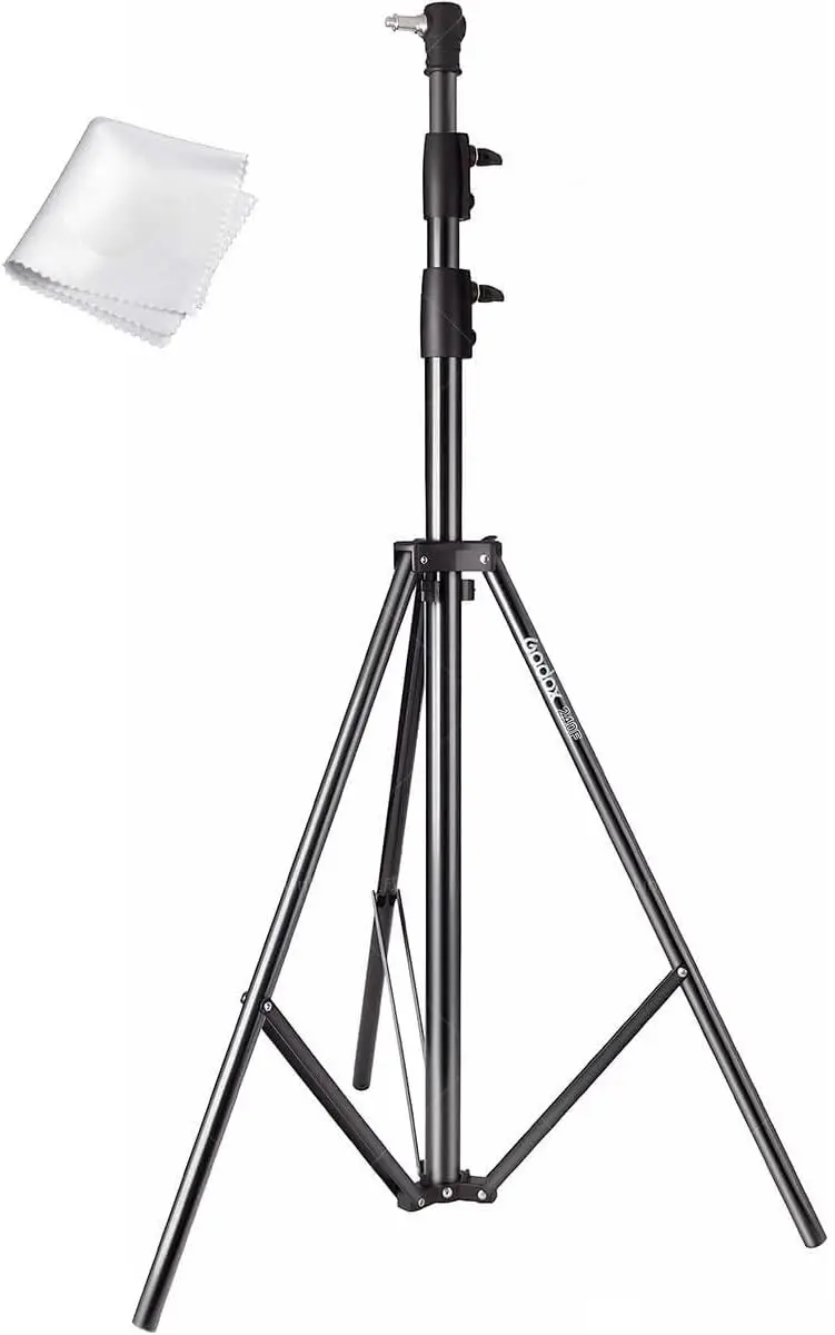 240F Ultra-Light Aluminum Light Stand | 94.5 (2.4m) Max Height, 4.4lb Load | Compact 26.8 Folded | Ideal for Speedligh