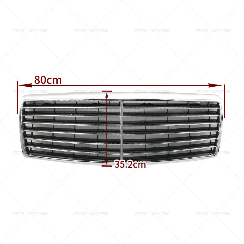 for 1991-1998 W140 Mercedes Benz S-Class S280 S300 S320 S350 S500 S600 S63 Upper Bumper Hood Mesh Front Grill Grille 1408800583