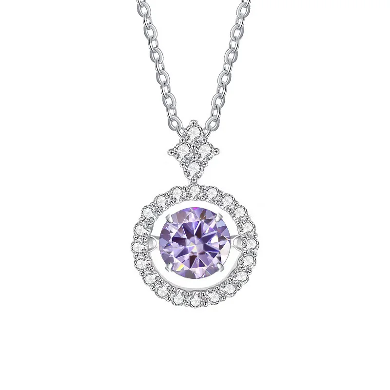 BIJOUX STORY 1CT Moissanit Anhänger für Frauen Simulierte Diamant Halskette S925 Sterling Silber Schmuck Mädchen Valentinstag Geschenk – Detail 16