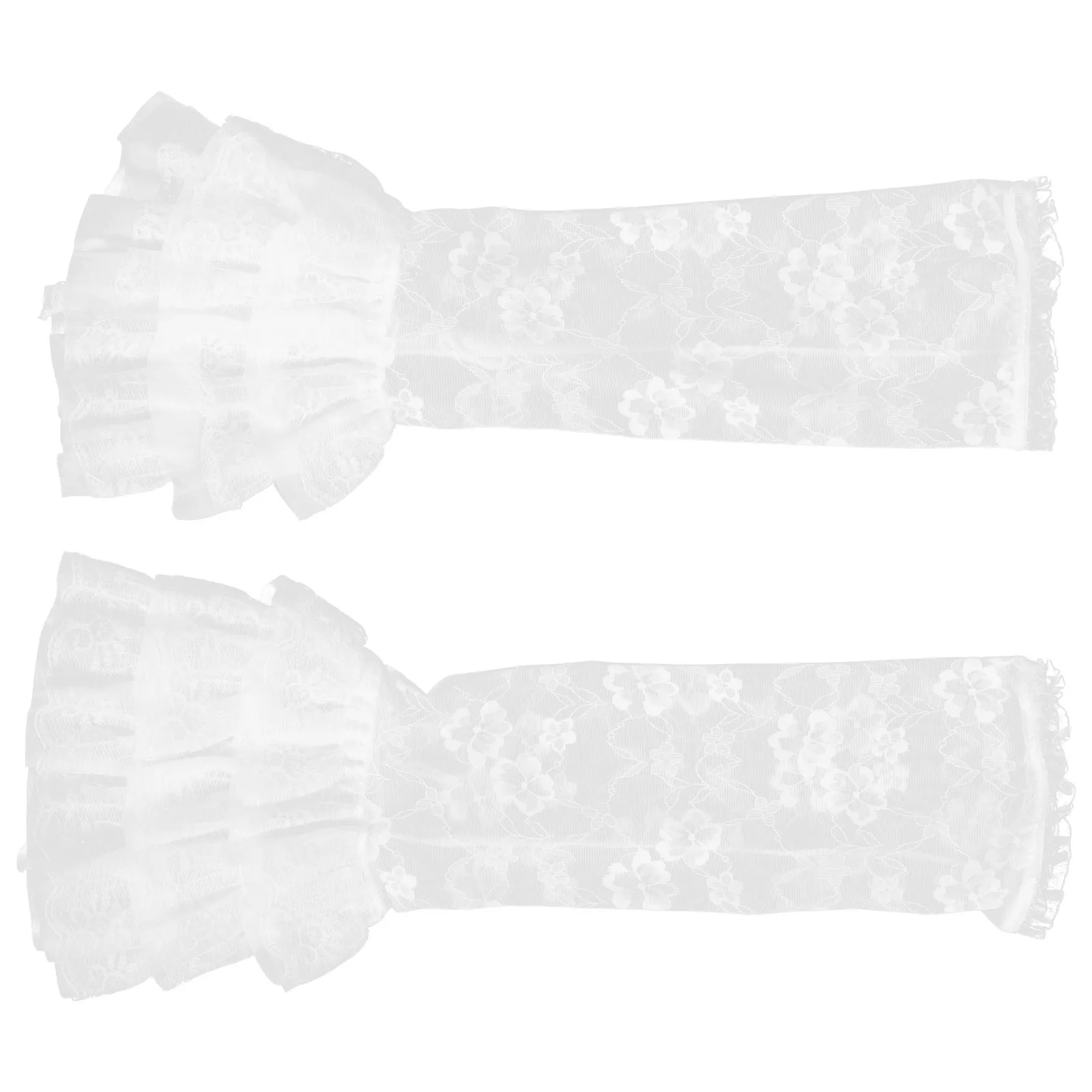 

1 Pair Lace Leg Warmers: White Leg Sleeves For Lolita Costumes Japanese Uniform Aesthetic Outfits Boot Covers Calf Leggings