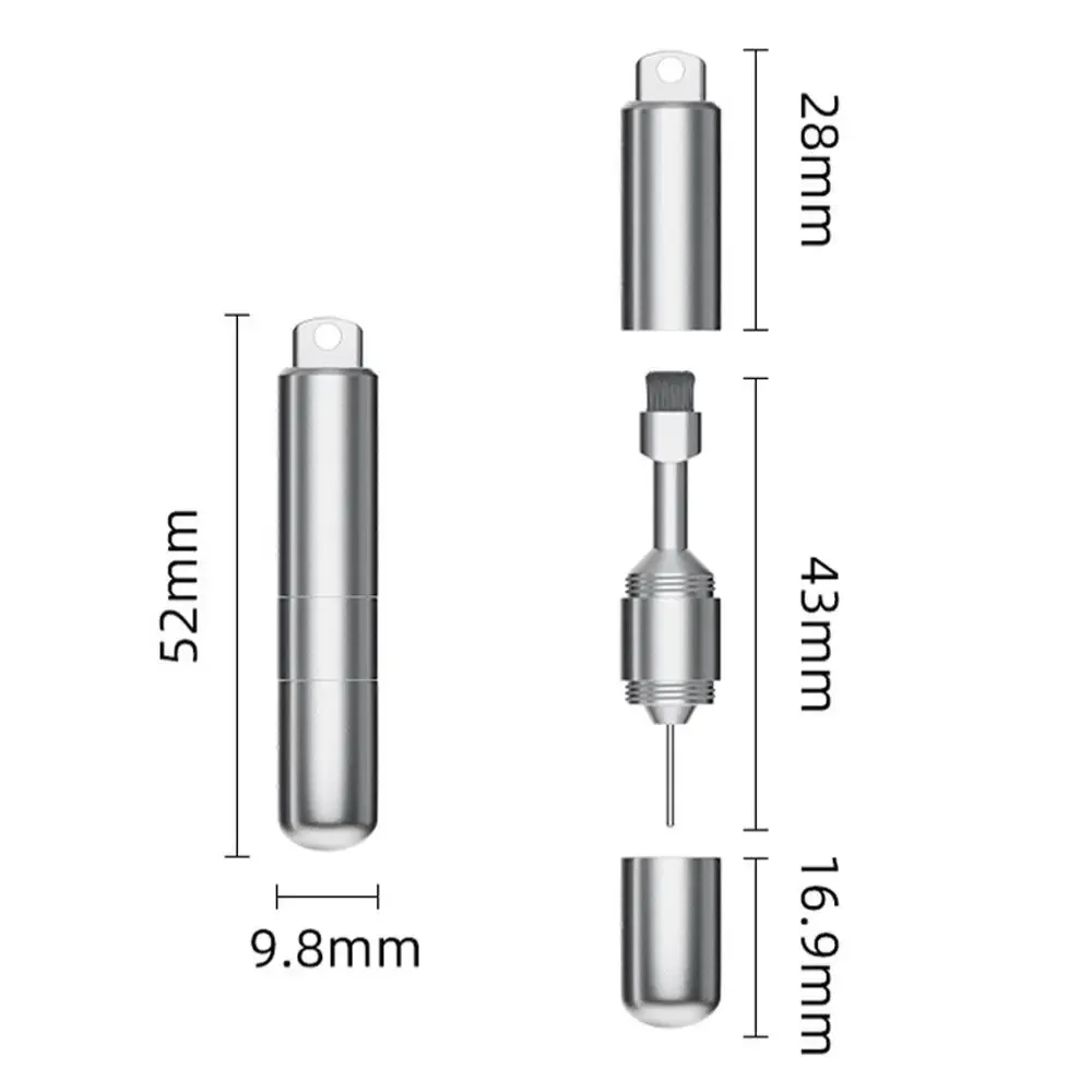Alat Pembuka Kartu SIM 2 in 1 Berkualitas Tinggi, Portabel, dari Paduan Aluminium, Gantungan Kunci, Pin Ejektor Mini, Pembuka EDC, untuk Headphone