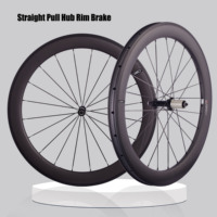 CSC 700C Road Carbon Wheels V Brake UD Matte UCI Quality 25mm width 38/50/60mm Deep Tubeless Racing Wheelset Straight pull hub