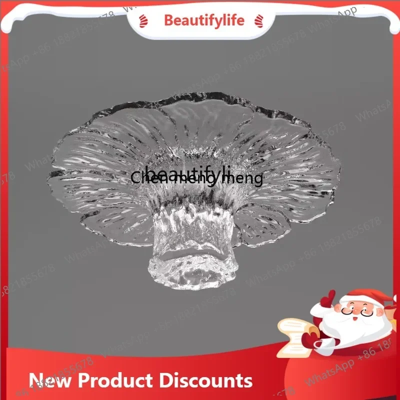 03 Transparent acrylic designer creative lotus leaf coffee table household living room petal special-shaped coffee table