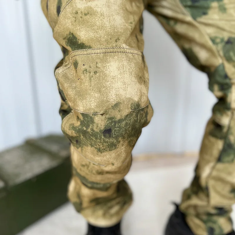 Pantalon polaire surdimensionné pour hommes, jogging tactique d'hiver, Camping en plein air, pantalon Cargo Ripstop, vêtements de travail, pantalon camouflage de randonnée