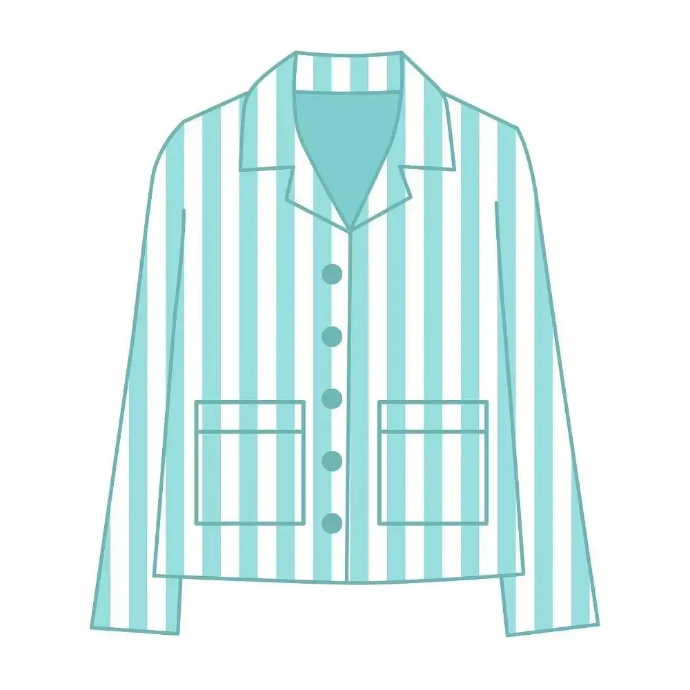 2025 Anime cosplay Miku Blue and White Striped Hospital Uniform Women Men Cospl… - Image 4