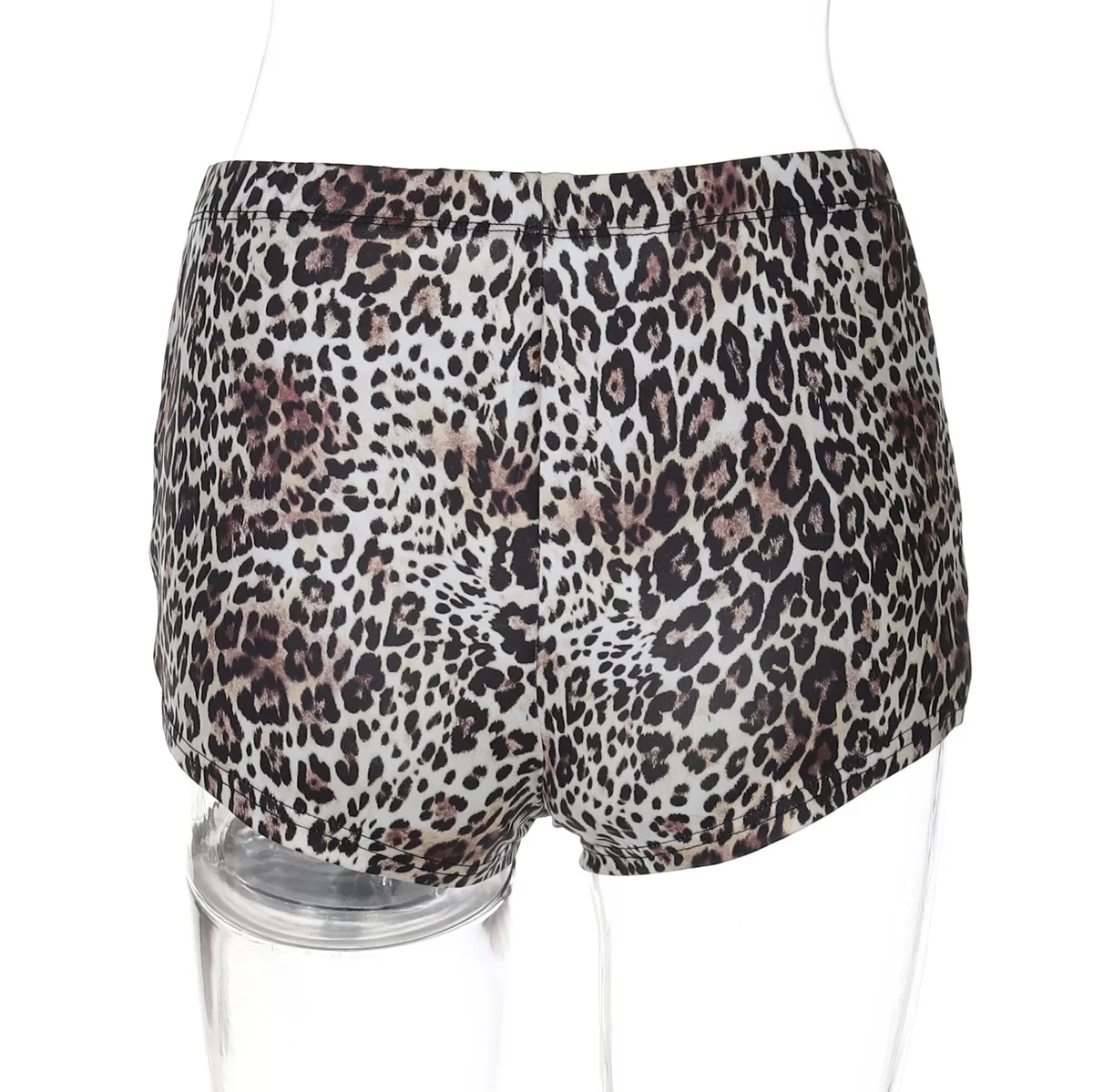 Frauen Sexy Leopard Print Dünne Shorts 2025, Sommer Mode Niedrige Taille Pfirsich Hüften Dünne Beiläufige Alle Spiel Streetwear Bottom Clubwear