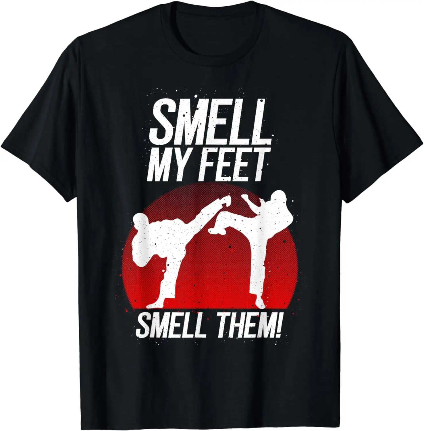 Cool Karate Gift for Boys Girls Funny Smell My Feet Karate T-Shirt Vintage T Shirt Men Clothing Tops Camiseta