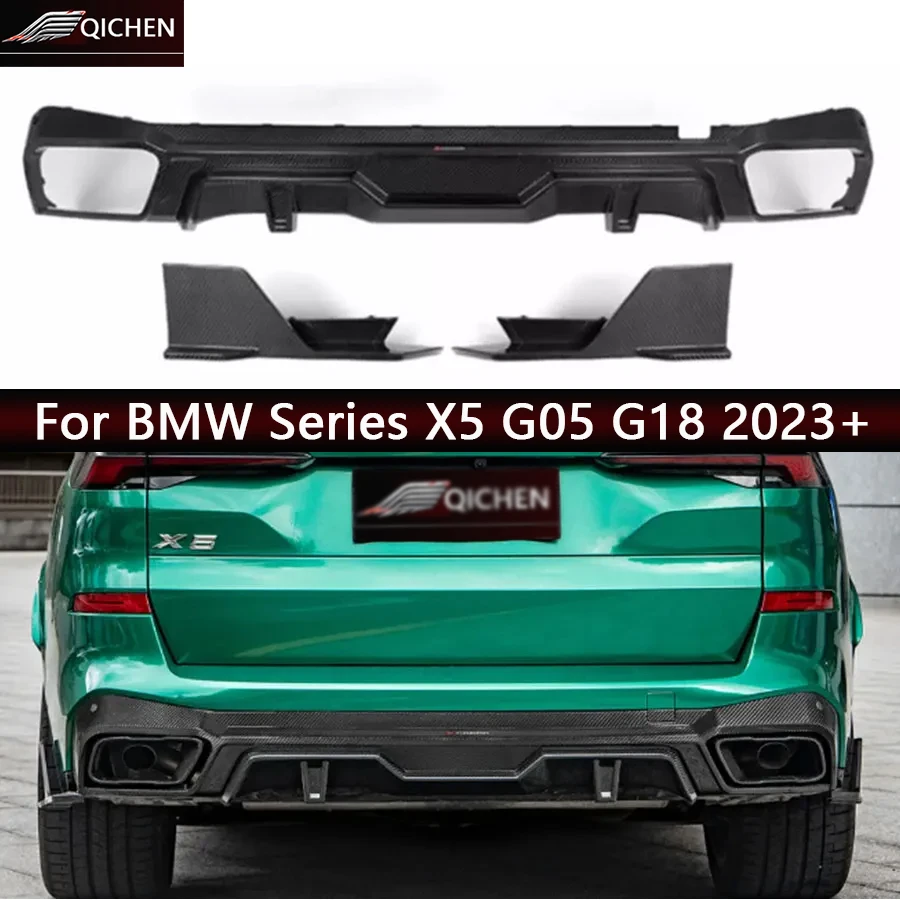 

Для BMW X5 G05 G18 2023+ Карбоновый задний диффузор-сплиттер для бампера, спойлер, аксессуары для автомобиля, обвес