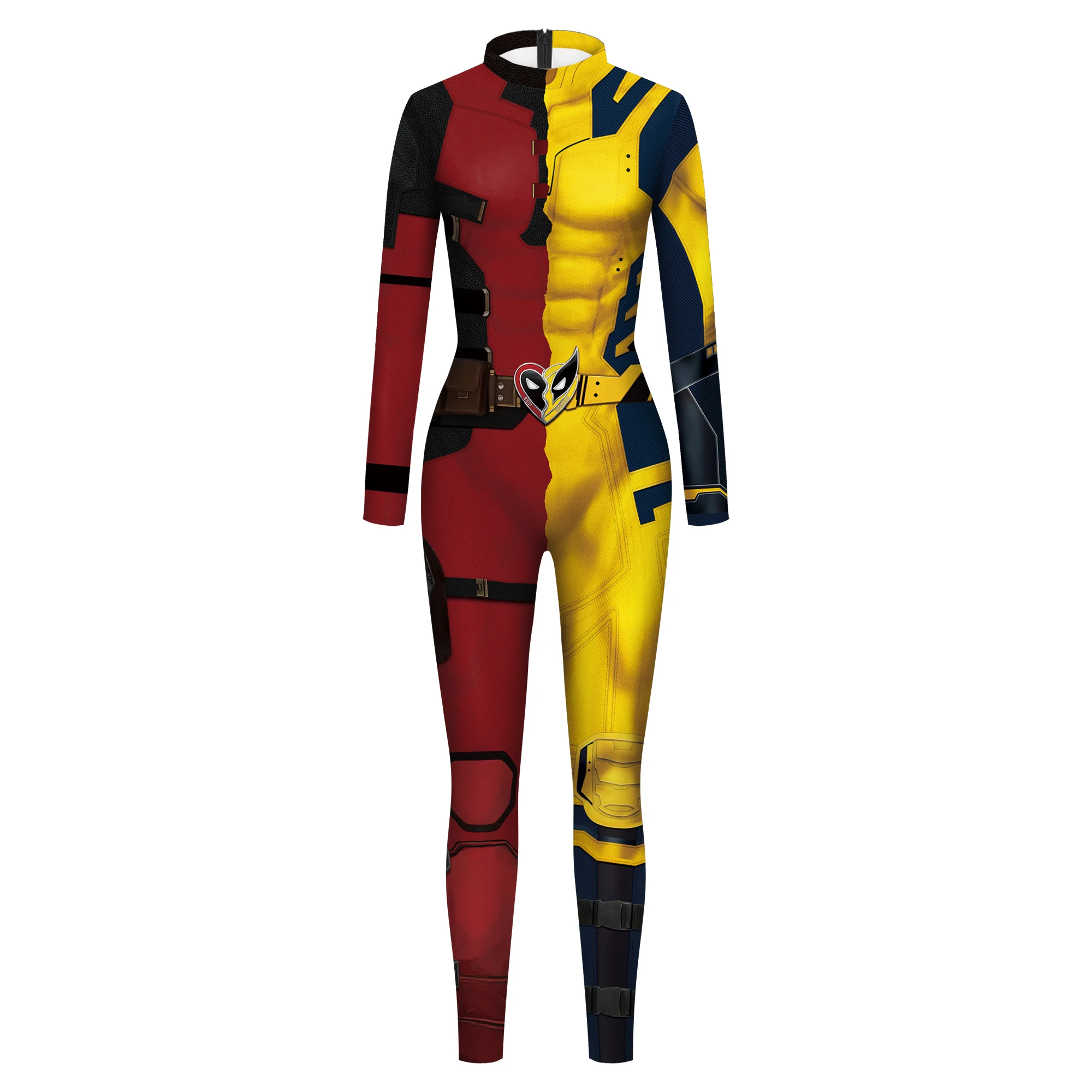 Deadpool Wolverine Costume Wilson James Howlett Logan Superhero Catsuit Men Women Halloween Cosplay Suit Holiday Party Clothes