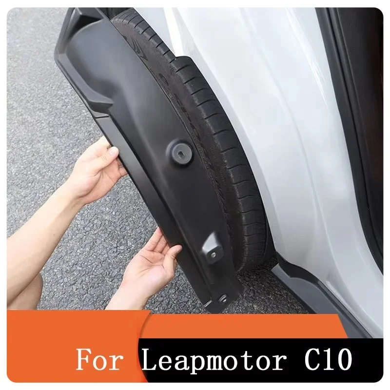 Für Leapmotor C10 2024 2025 Auto-Schmutzfänger Spezielle Hintere Tür Hinterrad-Kotflügel Modifikation Auto-Zubehör Schmutsschutz