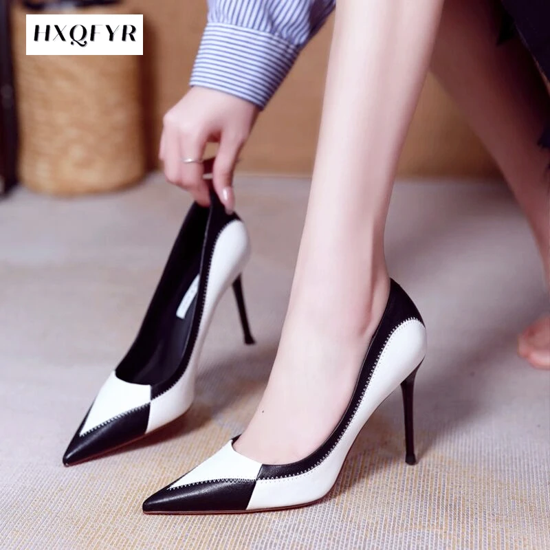 Talons aiguilles pointus pour femmes, chaussures à bouche peu profonde, chaussures provoqué pour dames, talons confortables classiques, mode sexy,