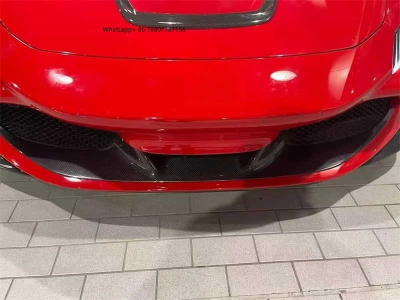 

NOVITE STYLE CARBON FIBER FRONT CENTER LIP forFERRARI F8 2019-2021