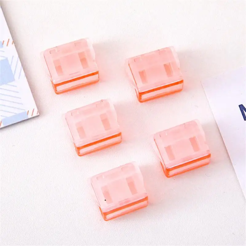 Paper Clips For Student School Office Plastic Reusable School Office Supplies Purple Binder Clips Durable New Multicolor