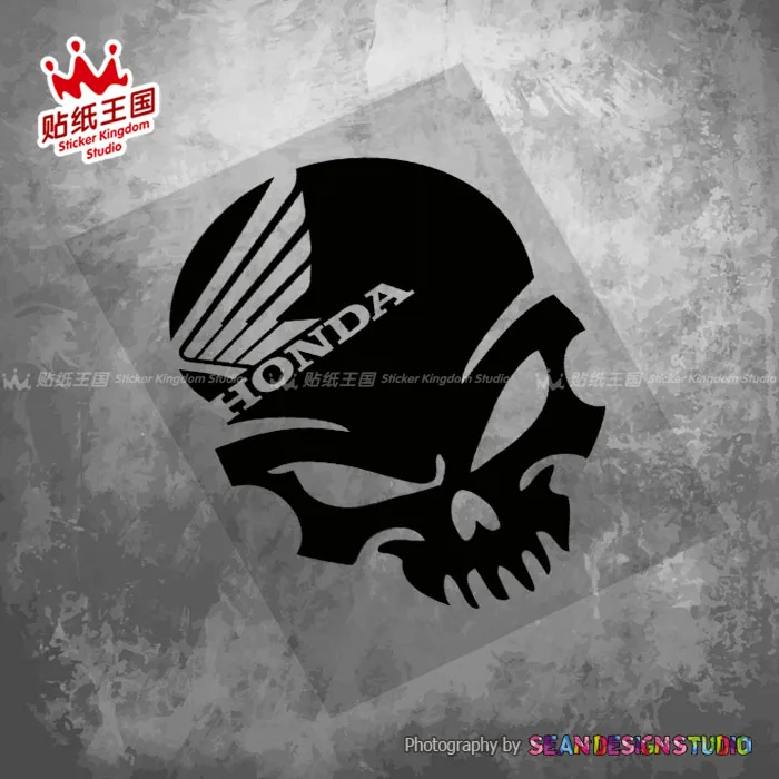 For Honda Skull CBR1000RR CBR600RR CB1000R CB1100 CB650F CBR300R VFR1200 Africa Twin motorcycle Decals Waterproof Stickers 25