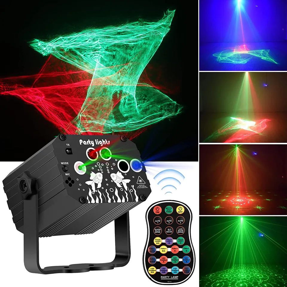 

Aurora Pattern Disco Light Dream Laser Lights LED Projector Lamp USB Power Projection Party Light Wedding Birthday Voice Control